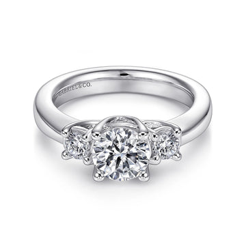 14KW Diamond Engagement Semi-Mount Ring, .30 CTW